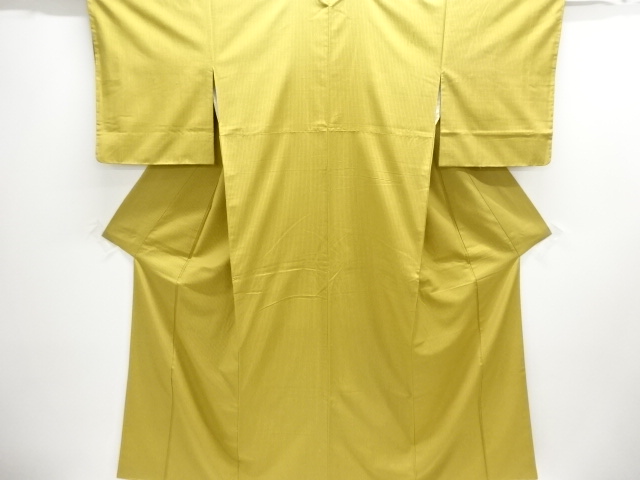 JAPANESE KIMONO / UNUSED / TSUMUGI / WOVEN STRIPE